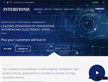 Tablet Screenshot of interfionic.com